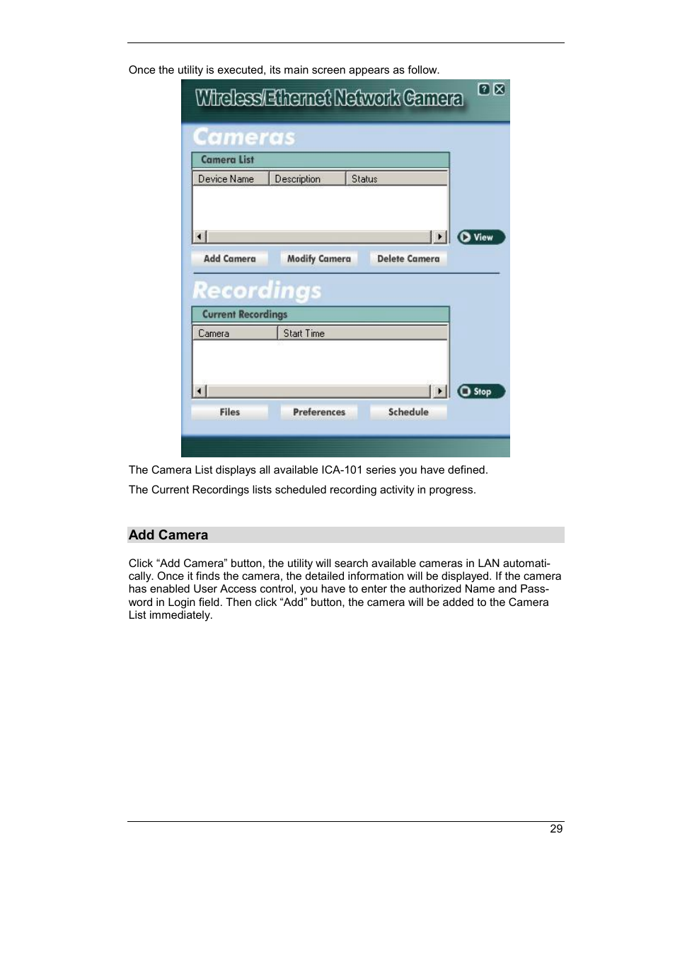 Add camera | Planet Technology ICA-101 User Manual | Page 32 / 39