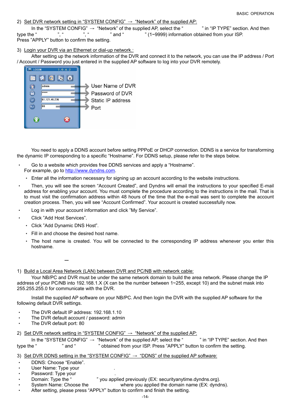 2 ddns apply, 3 dynamic ip － pppoe | Planet Technology DVR-860 User Manual | Page 20 / 79