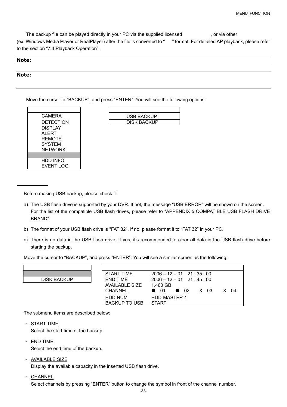 8 backup | Planet Technology DVR-860 User Manual | Page 39 / 79