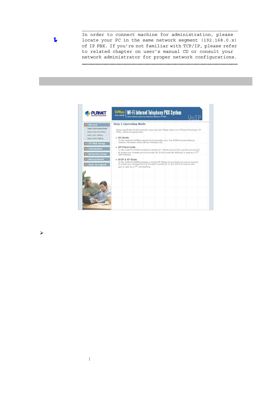 Network interface quick configurations | Planet Technology Internet Telephony PBX System IPX-300 Series User Manual | Page 11 / 68
