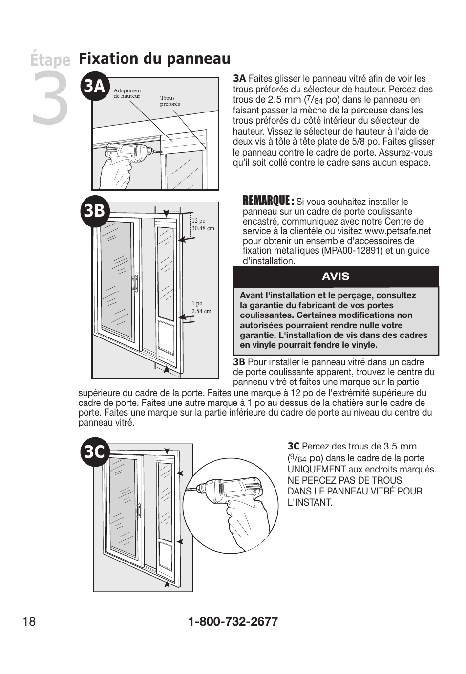 Étape, Fixation du panneau | Petsafe PPA11-13141 User Manual | Page 18 / 36