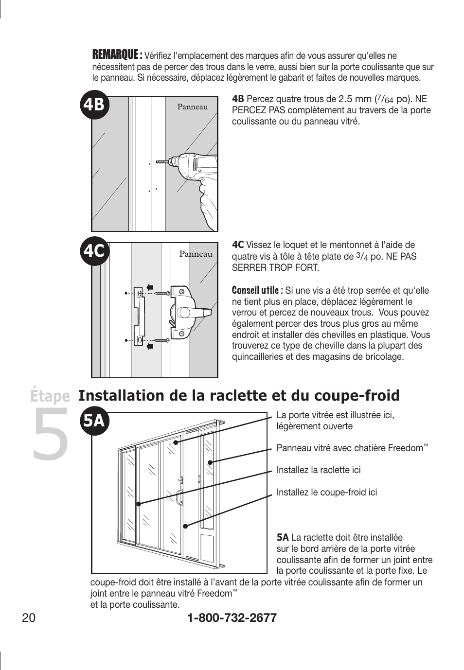 Étape, Installation de la raclette et du coupe-froid | Petsafe PPA11-13141 User Manual | Page 20 / 36