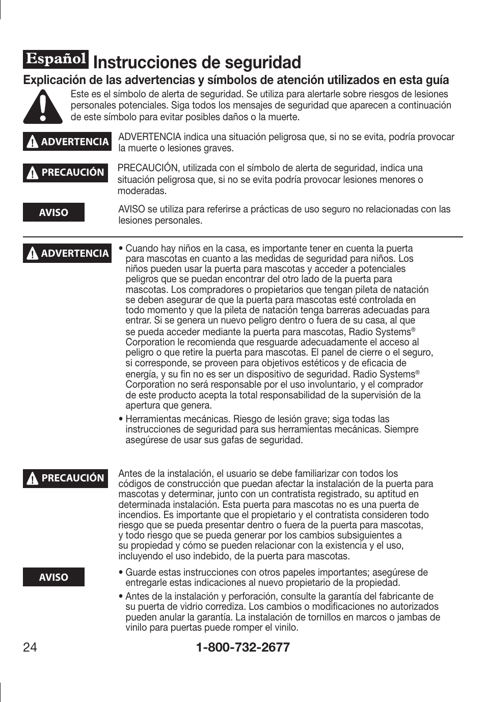 Instrucciones de seguridad | Petsafe PPA11-13141 User Manual | Page 24 / 36