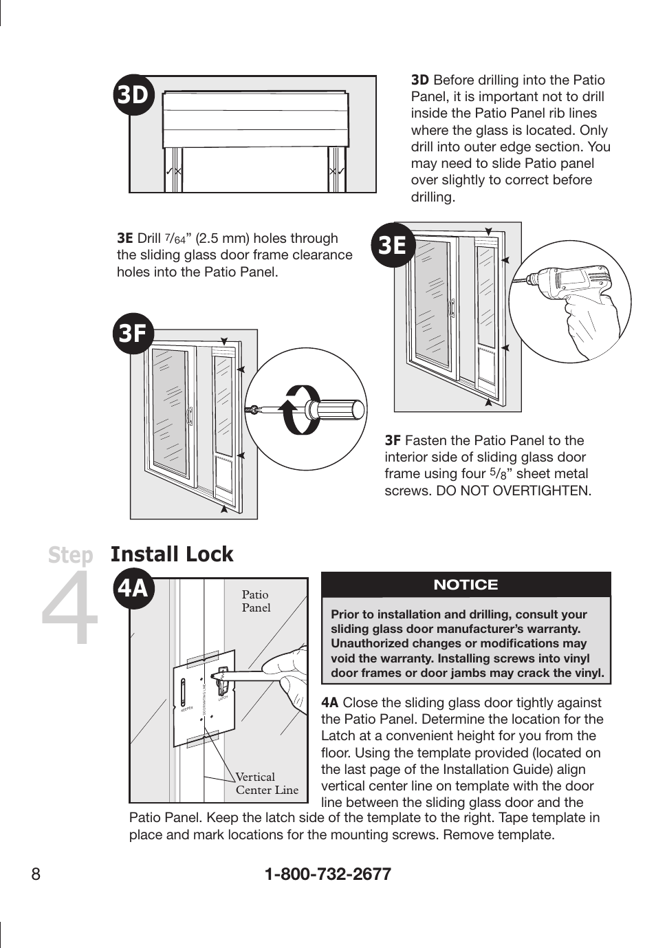 Step, Install lock | Petsafe PPA11-13141 User Manual | Page 8 / 36