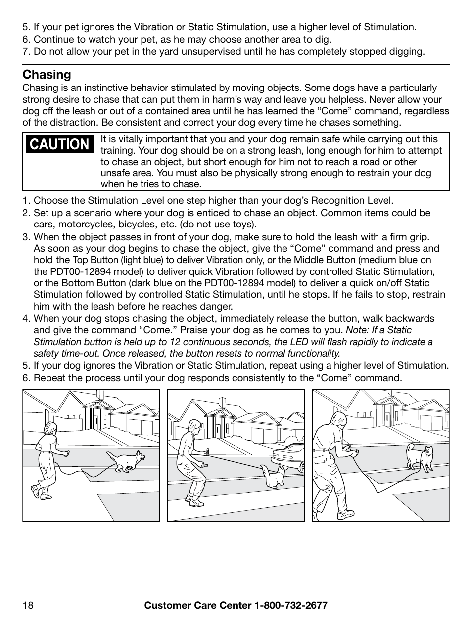 Chasing | Petsafe PDT00-12892 User Manual | Page 18 / 24