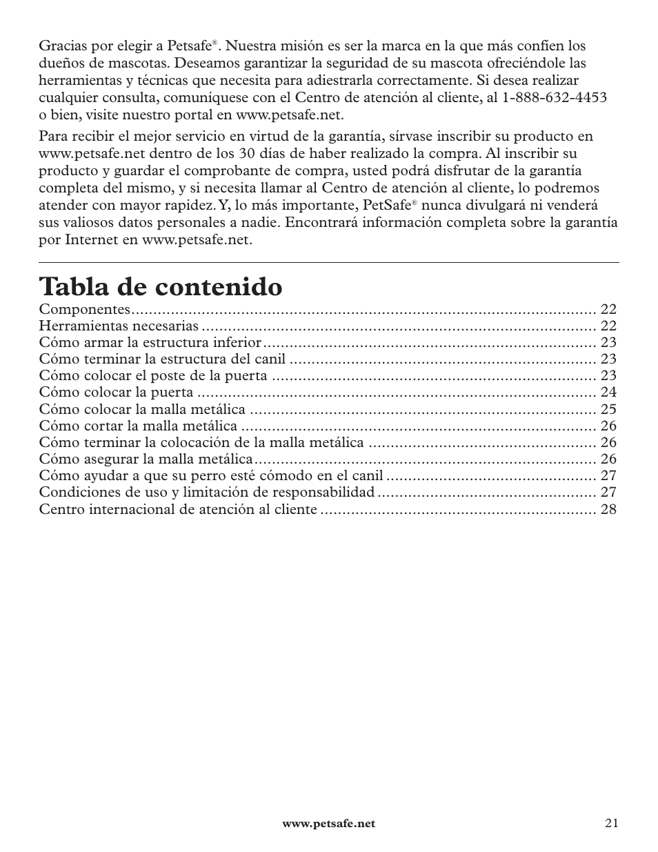 Petsafe HBK11-11926 User Manual | Page 21 / 28