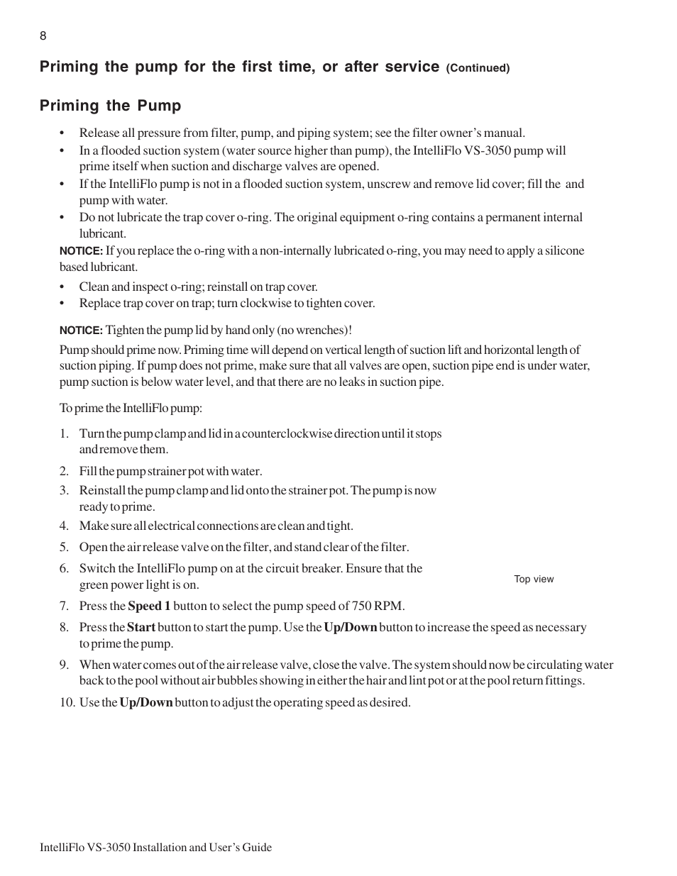 Pentair INTELLIFLO VS-3050 User Manual | Page 16 / 44
