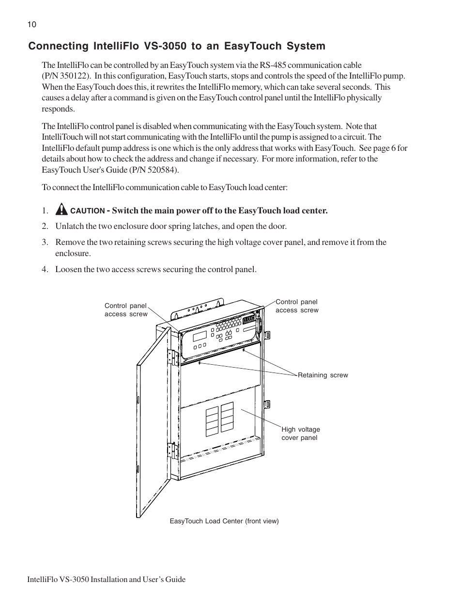 Pentair INTELLIFLO VS-3050 User Manual | Page 18 / 44