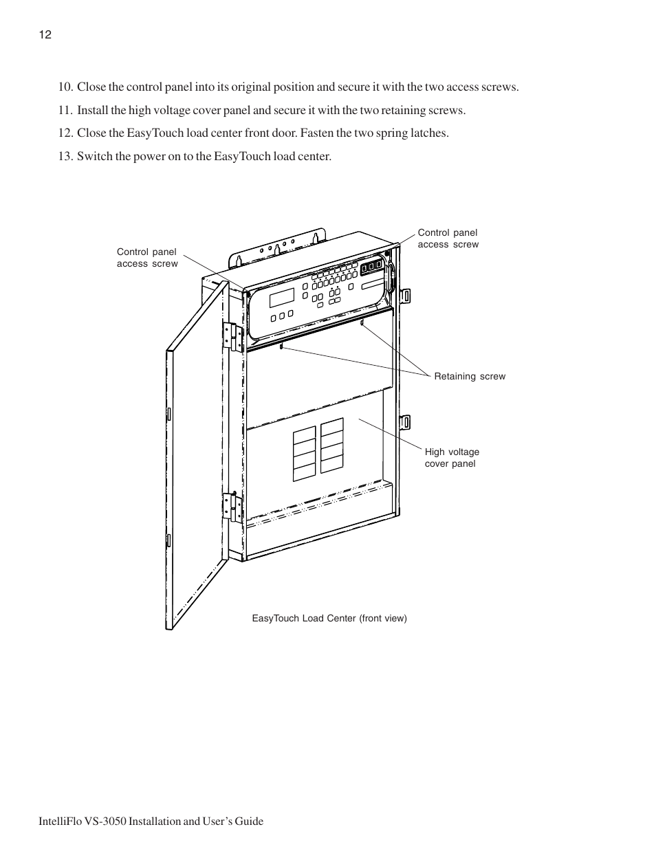 Pentair INTELLIFLO VS-3050 User Manual | Page 20 / 44