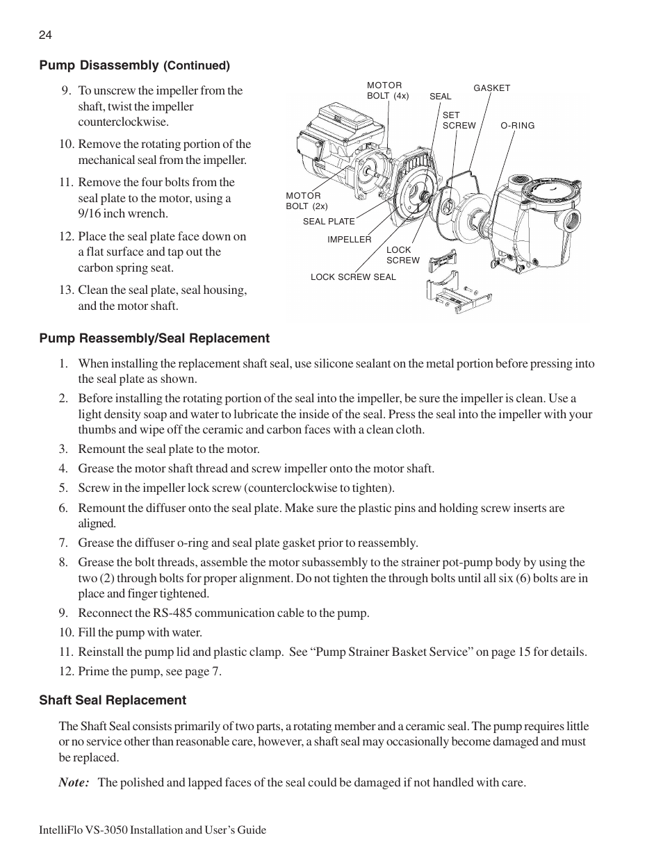 Pentair INTELLIFLO VS-3050 User Manual | Page 32 / 44