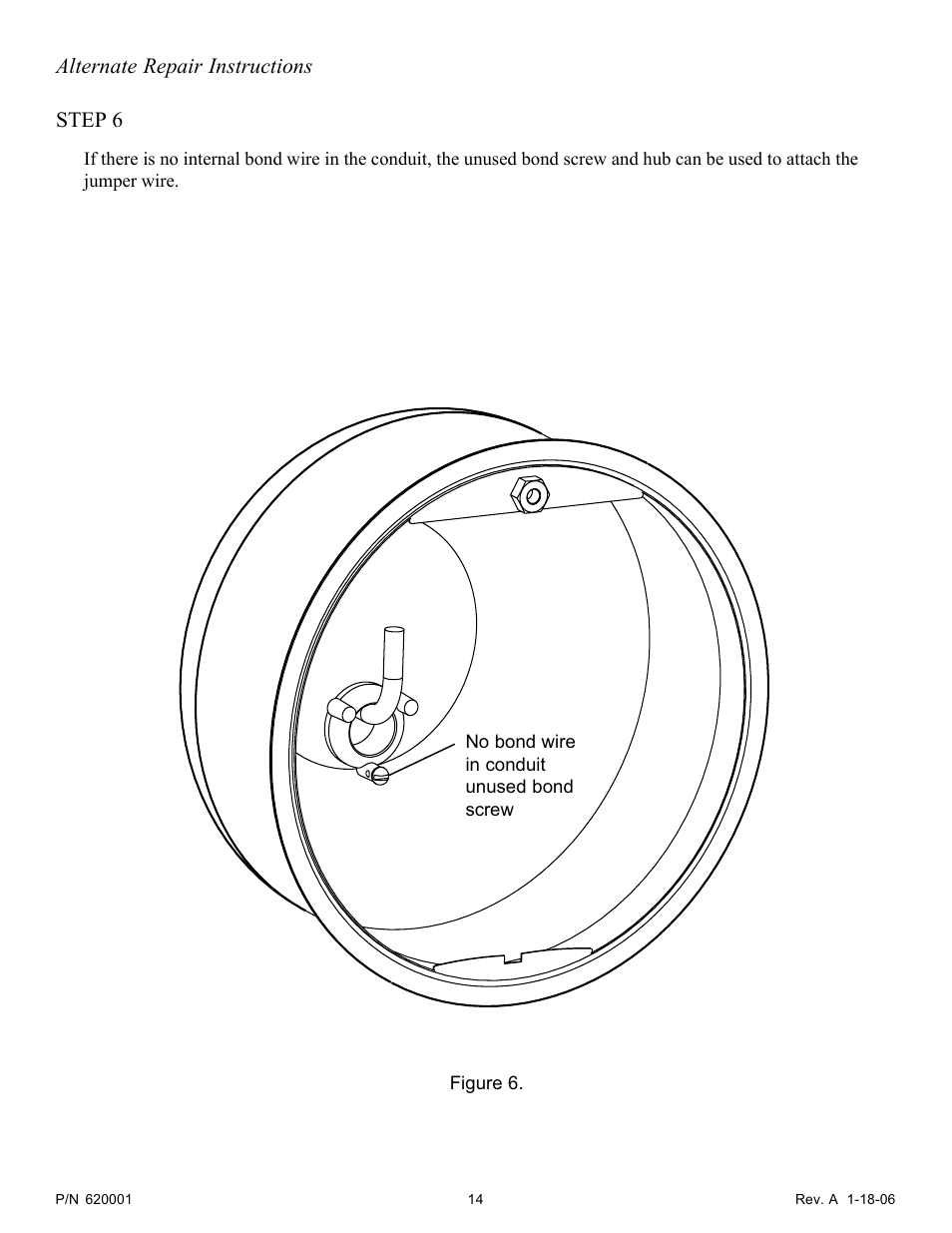 Alternate repair instructions step 6 | Pentair Hydrel Fixture Housing 620001 User Manual | Page 14 / 16