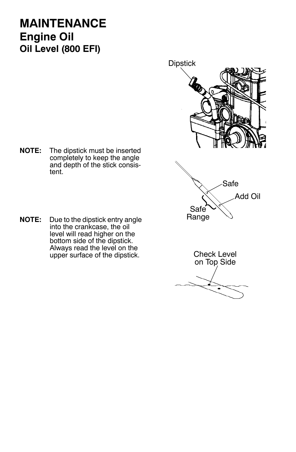 Maintenance, Engine oil | Polaris Sportsman 9920630 User Manual | Page 86 / 149