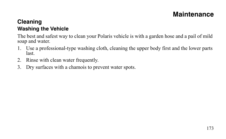 Maintenance | Polaris Outlaw 450 S User Manual | Page 176 / 218