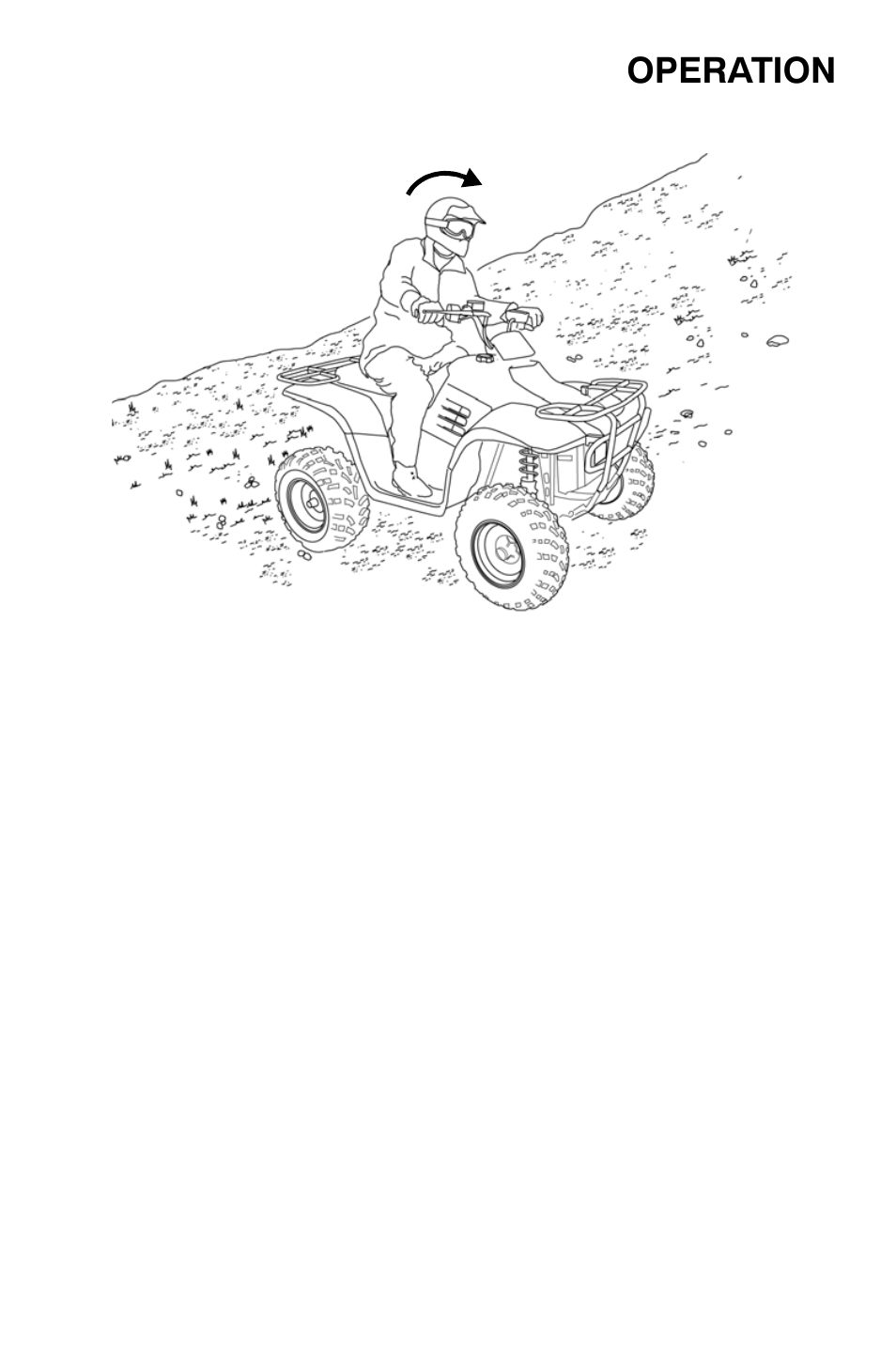 Operation, Driving on a sidehill (sidehilling) | Polaris Trail Boss 9921784 User Manual | Page 50 / 120