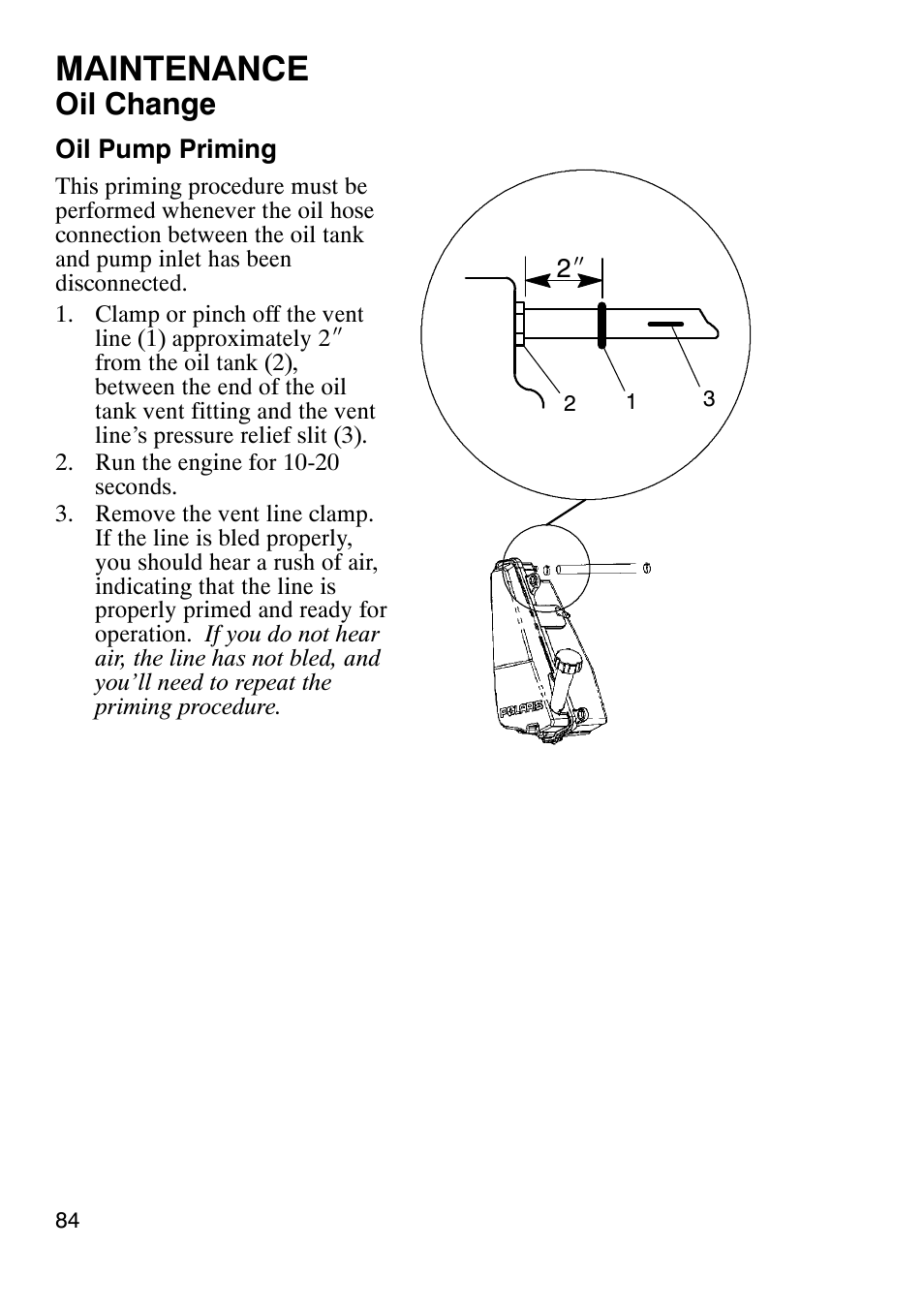 Maintenance, Oil change | Polaris Sportsmabn X2 500 EFI User Manual | Page 87 / 136