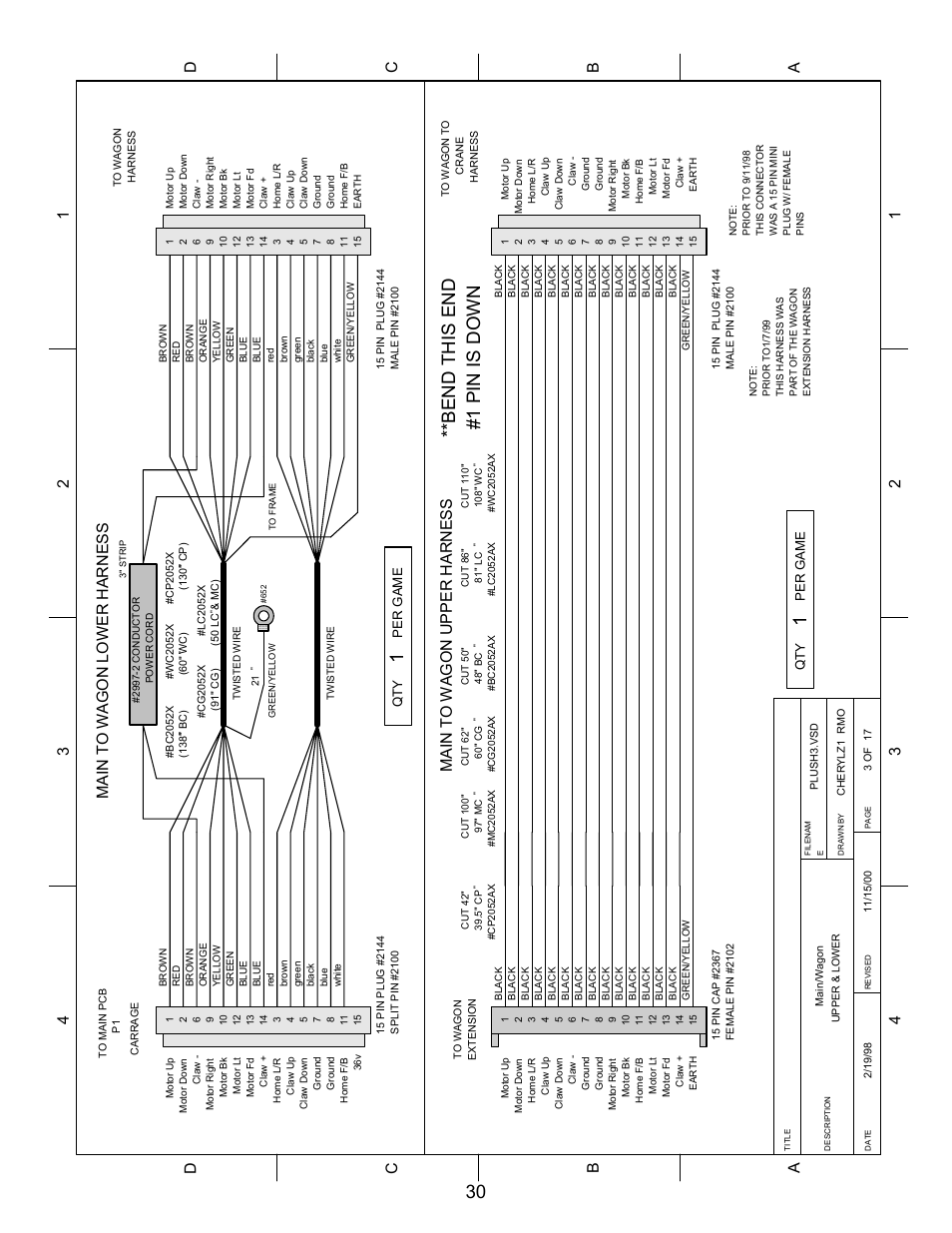 Bend this end #1 pin is down | Pinnacle Speakers Crane WH6-120-6 User Manual | Page 30 / 40