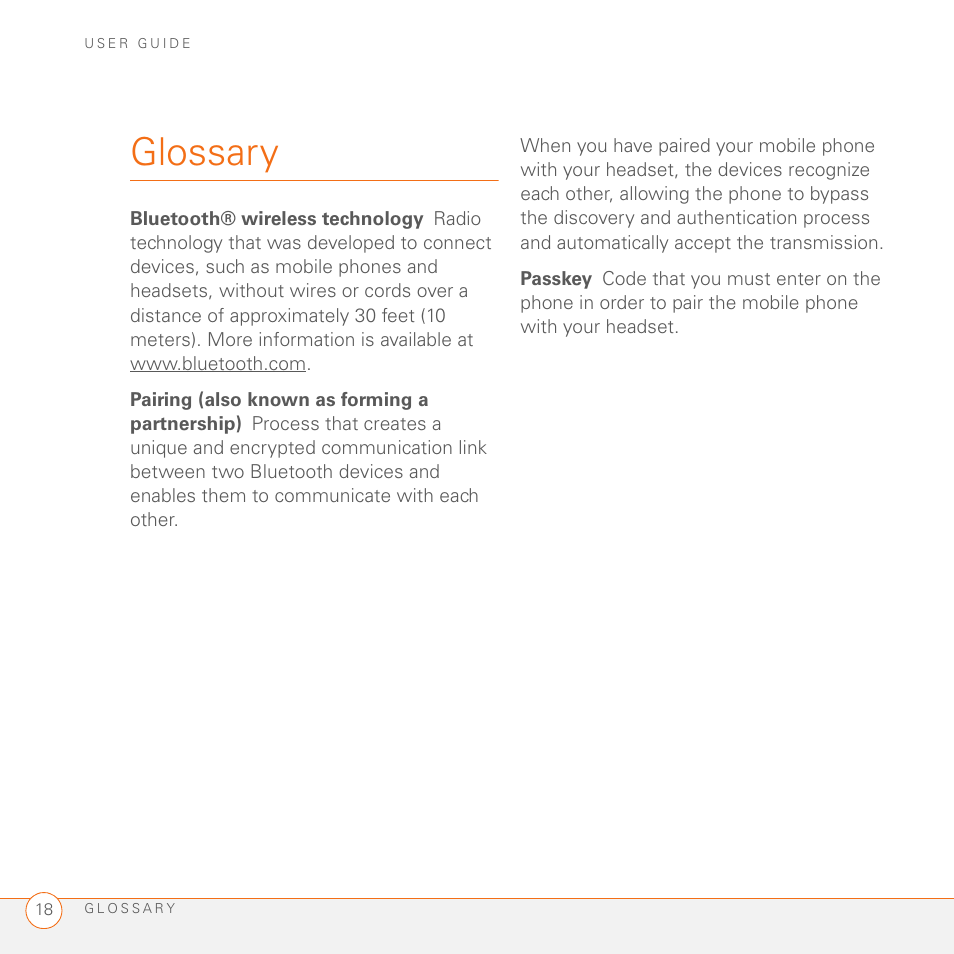 Glossary | Palm Series 3 User Manual | Page 22 / 28