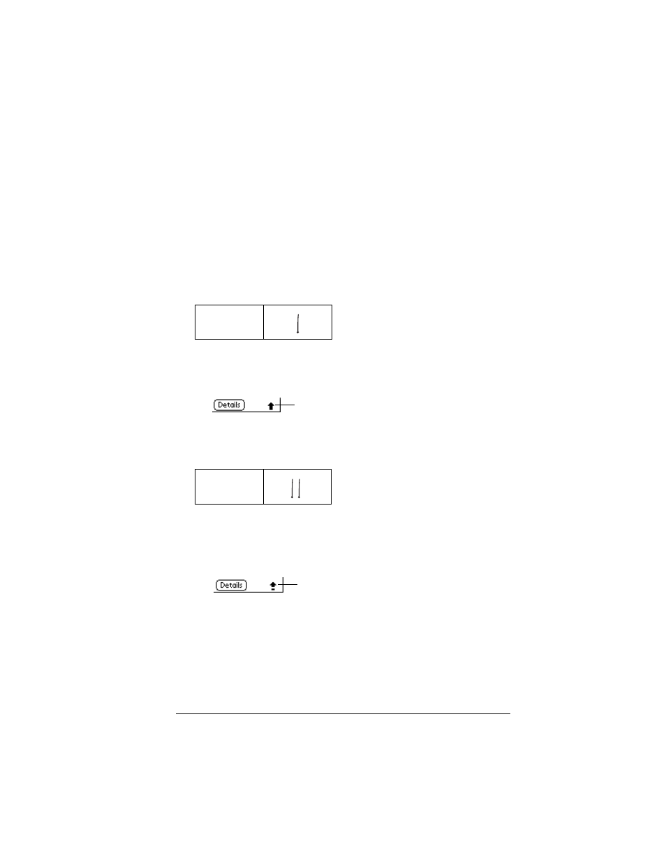 Writing capital letters, To enter only capital letters (caps lock), Writing numbers | Writing capital letters writing numbers | Palm IIIc User Manual | Page 39 / 246