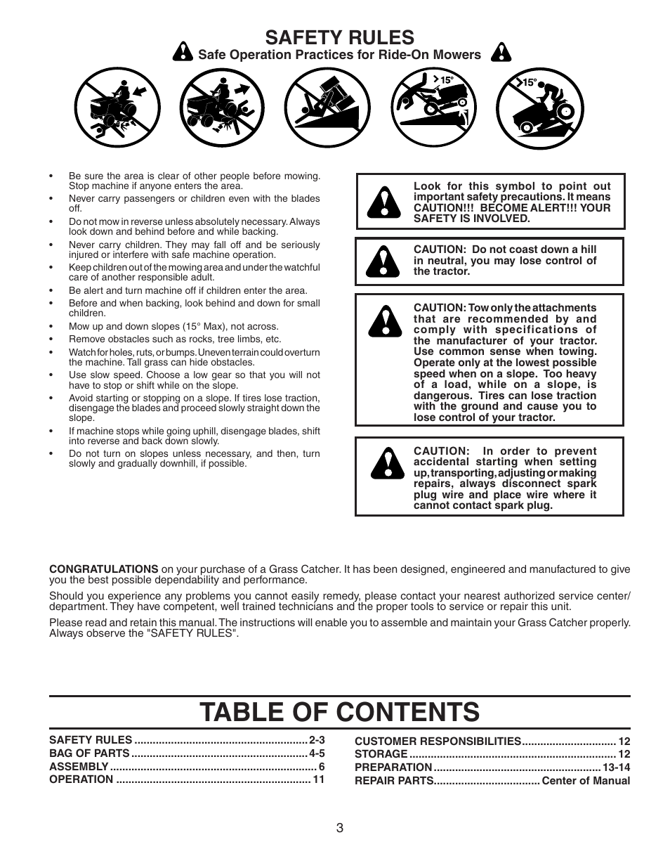 Poulan C38D User Manual | Page 3 / 21