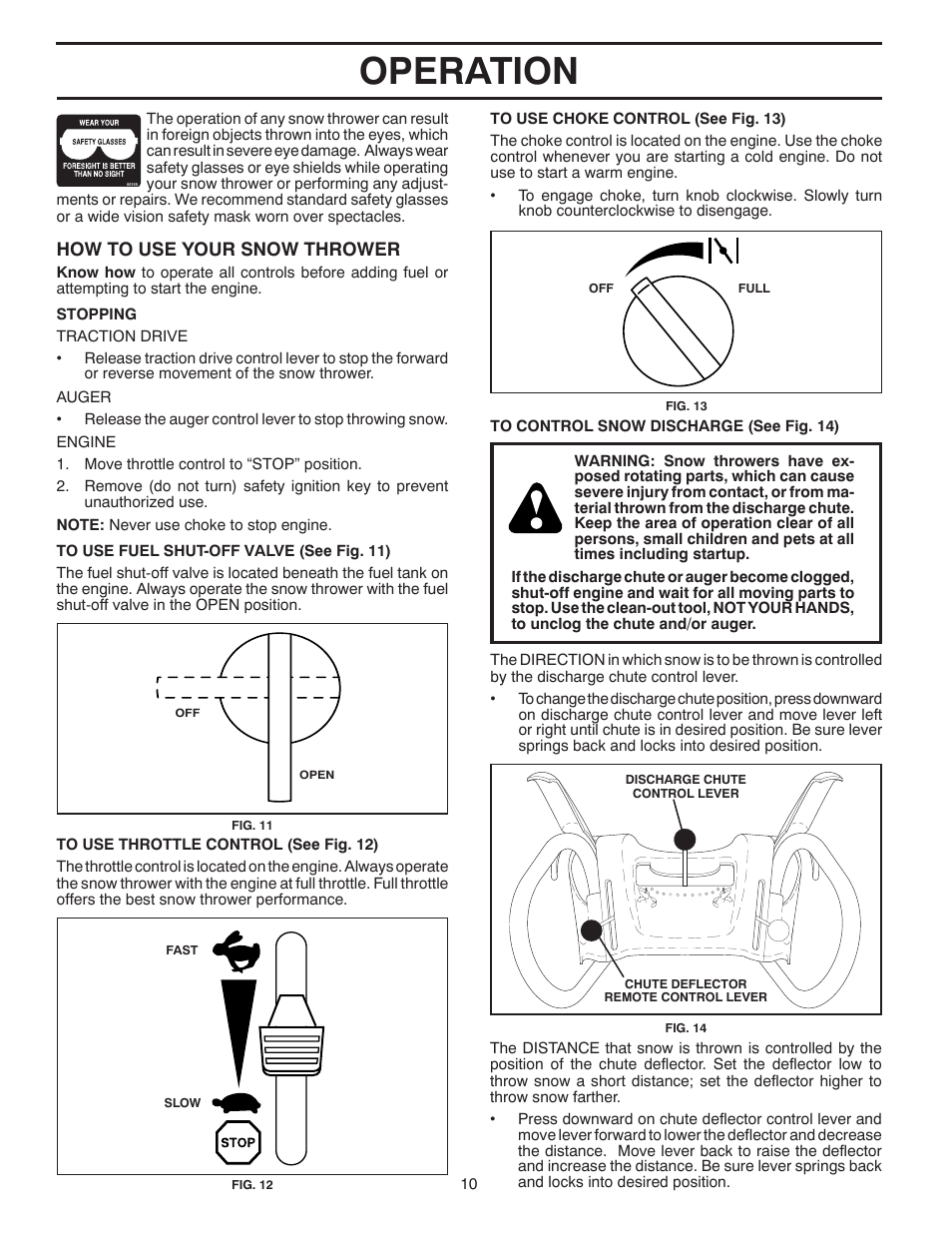 Operation | Poulan 96192001903 User Manual | Page 10 / 40