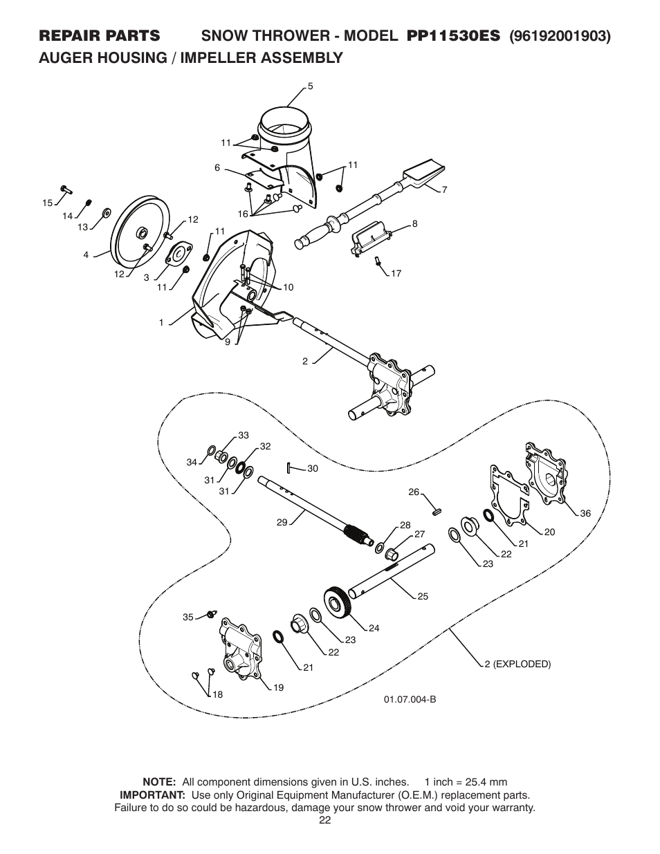 Poulan 96192001903 User Manual | Page 22 / 40