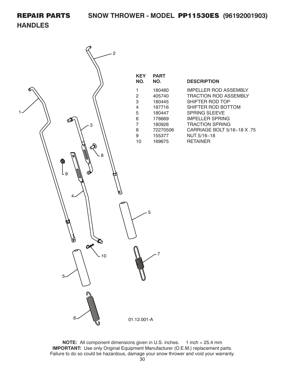 Poulan 96192001903 User Manual | Page 30 / 40