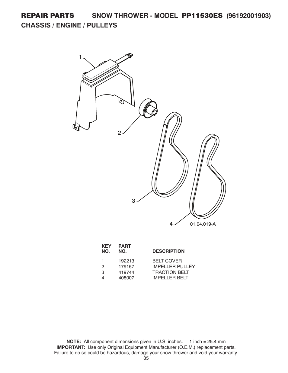 Poulan 96192001903 User Manual | Page 35 / 40