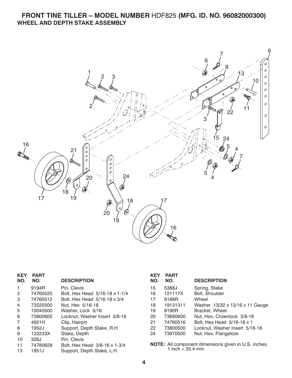 Poulan 96082000300 User Manual | Page 4 / 8