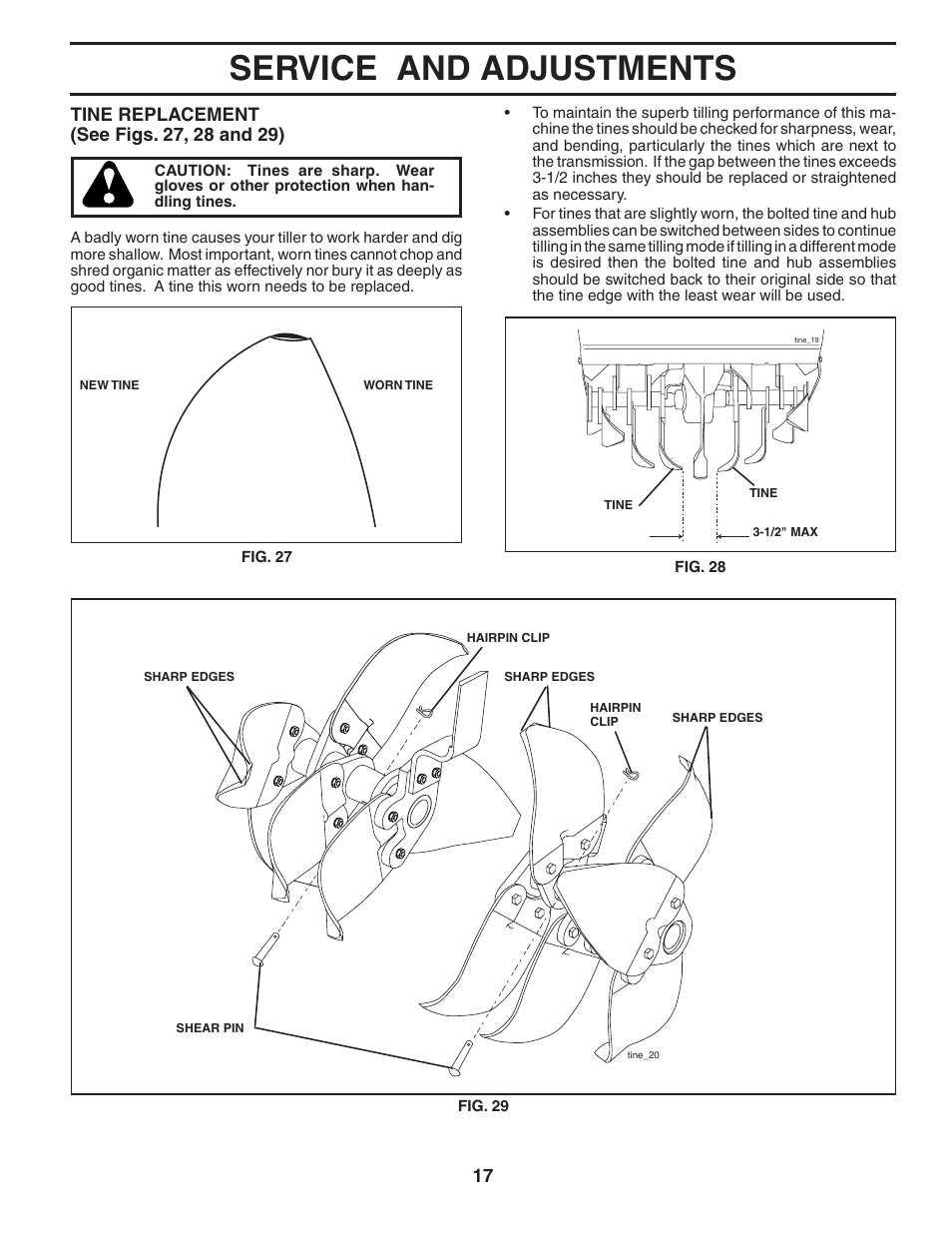 Service and adjustments | Poulan 96092000500 User Manual | Page 17 / 22