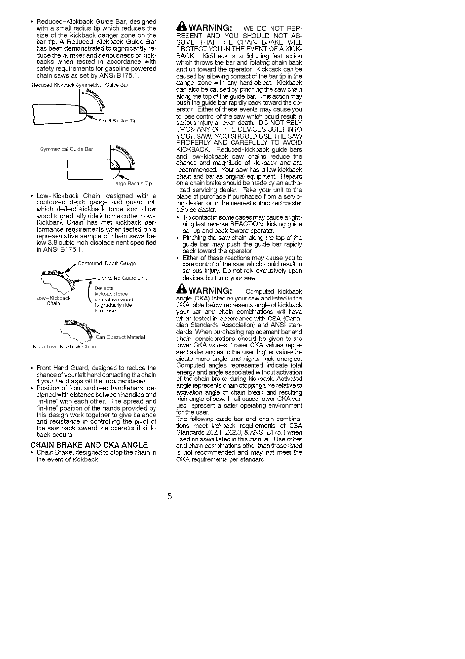 A warning | Poulan 1975 User Manual | Page 5 / 18