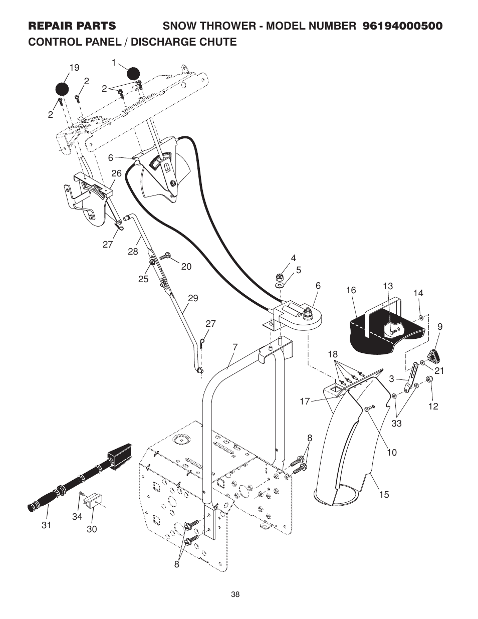 Poulan 96194000500 User Manual | Page 38 / 48