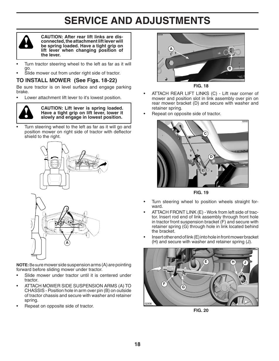 Service and adjustments | Poulan 404489 User Manual | Page 18 / 30