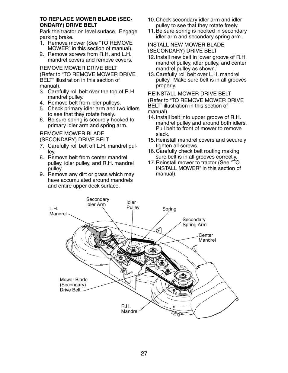 Poulan 191697 User Manual | Page 27 / 35