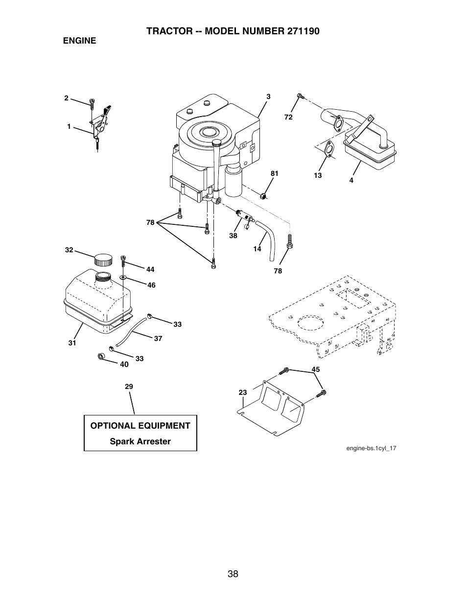 Poulan 271190 User Manual | Page 38 / 48
