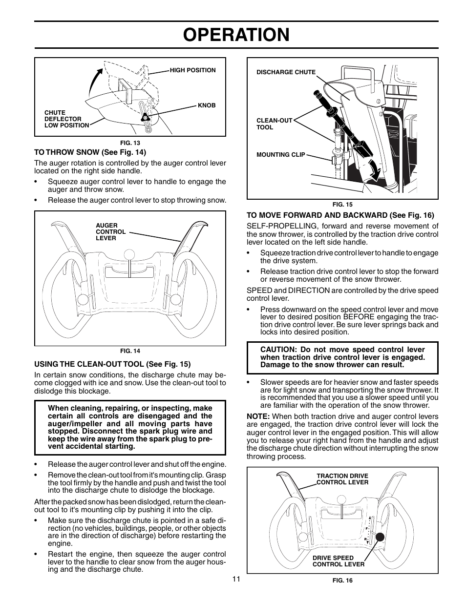 Operation | Poulan 192030 User Manual | Page 11 / 20