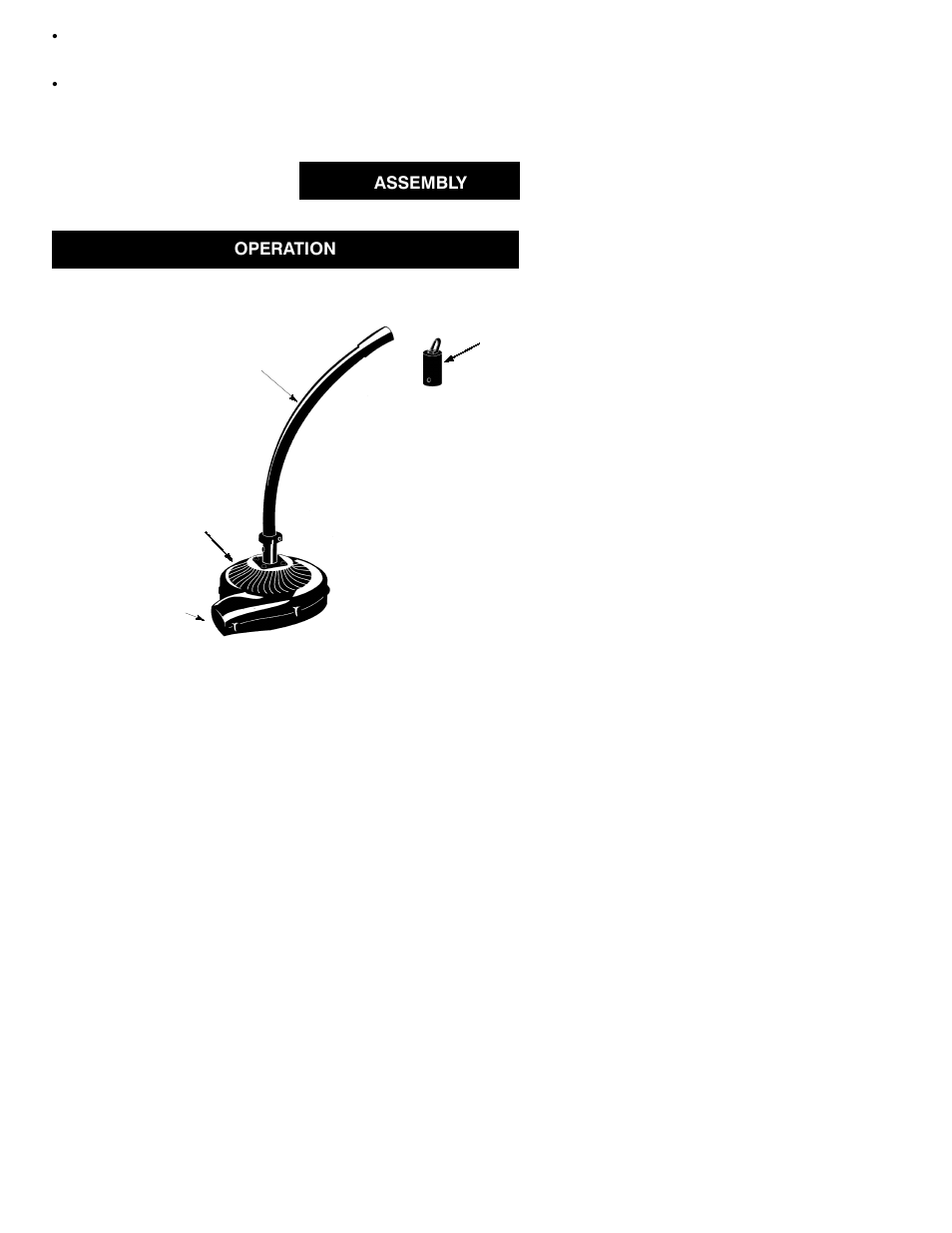 Assembly, Operation | Poulan 530164260 User Manual | Page 4 / 6