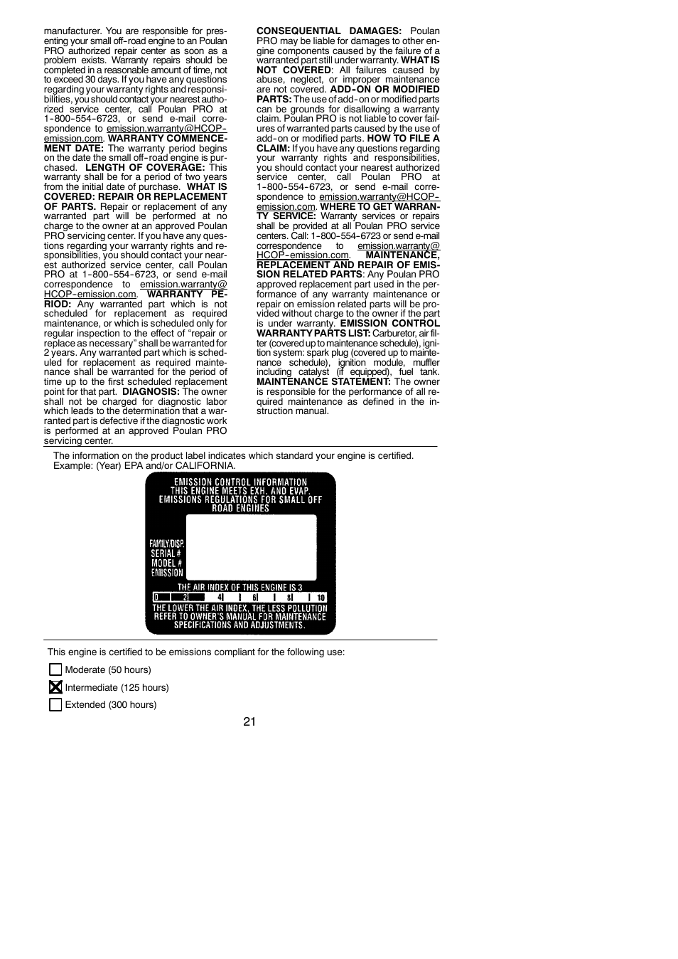 Poulan 115156526 User Manual | Page 21 / 21