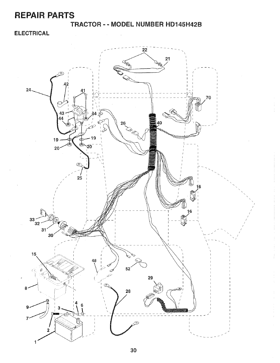 Repair parts | Poulan 159699 User Manual | Page 30 / 46