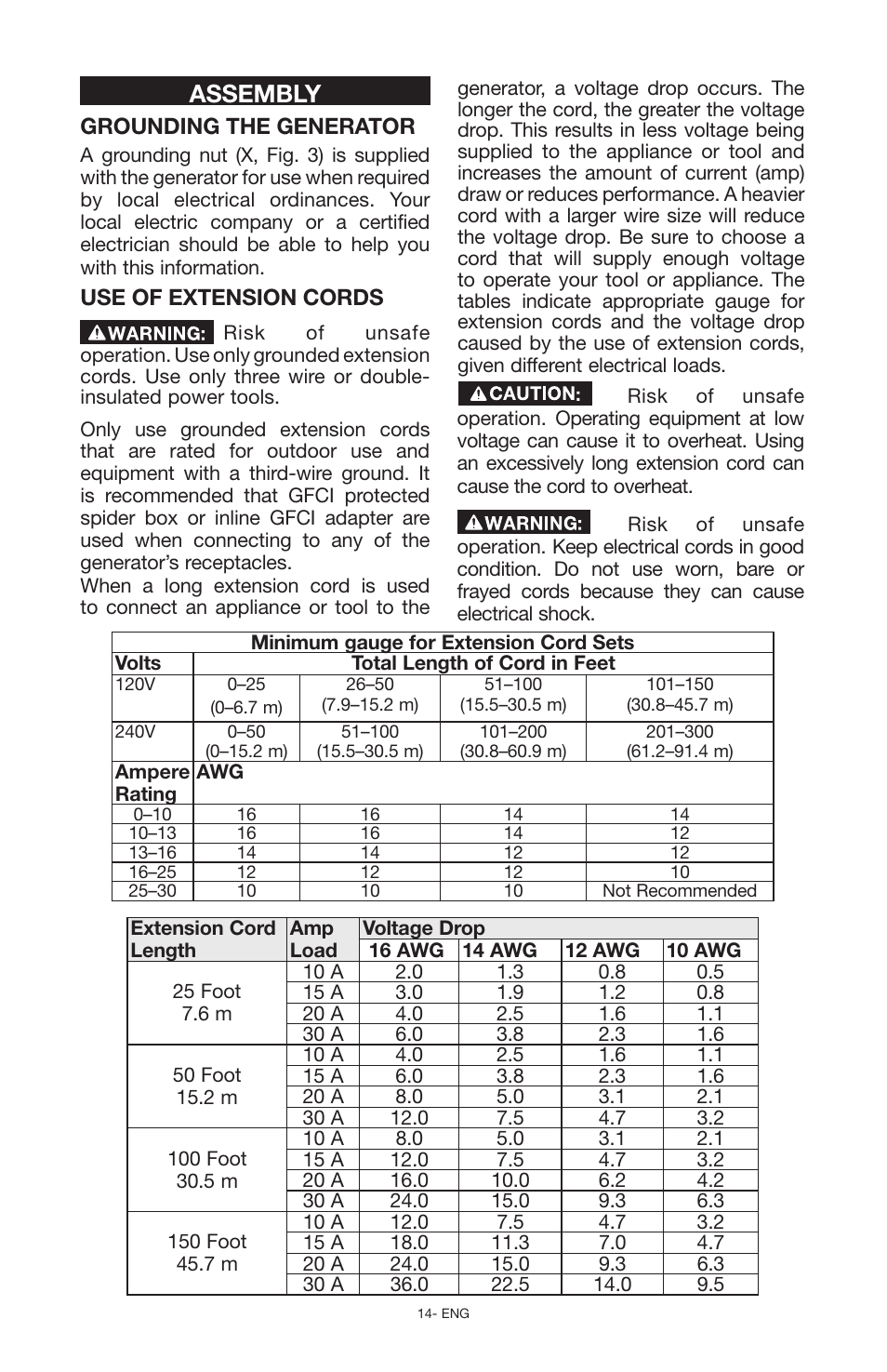Assembly | Porter-Cable PCG6500 User Manual | Page 14 / 112
