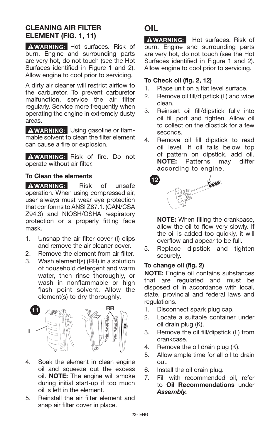 Porter-Cable PCG6500 User Manual | Page 23 / 112
