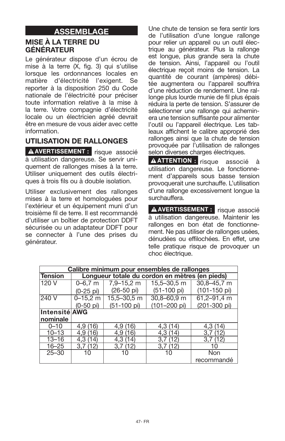 Assemblage | Porter-Cable PCG6500 User Manual | Page 47 / 112