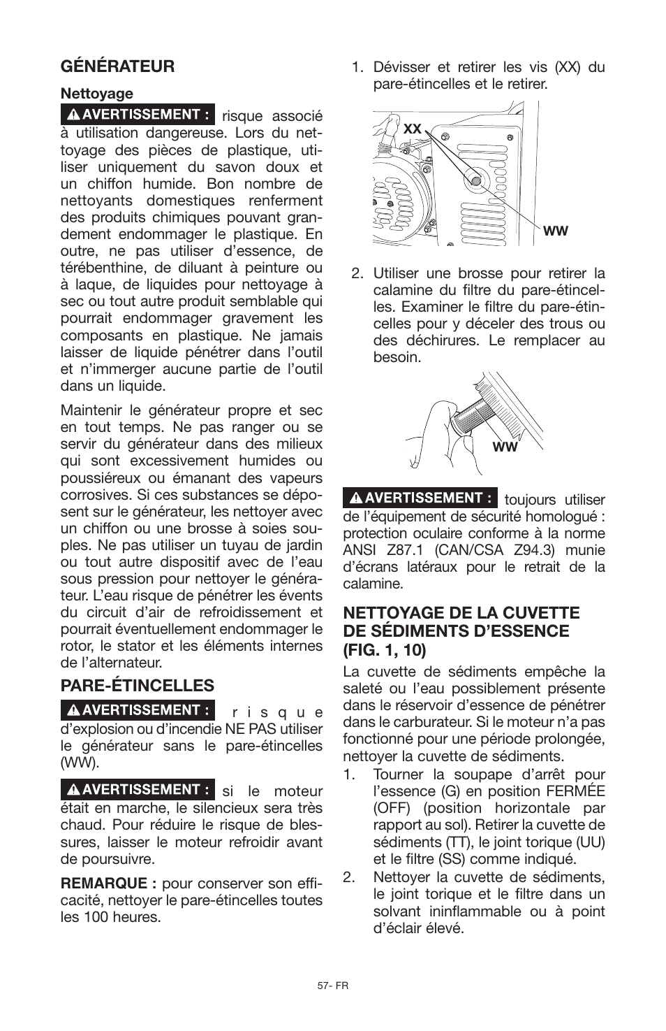 Porter-Cable PCG6500 User Manual | Page 57 / 112