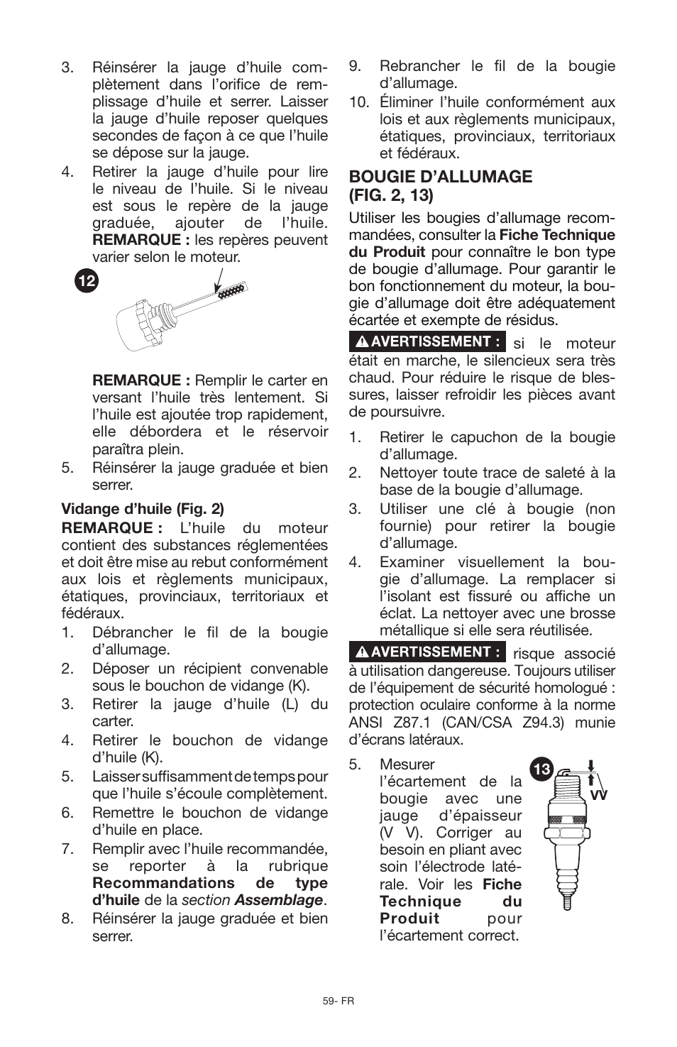 Porter-Cable PCG6500 User Manual | Page 59 / 112