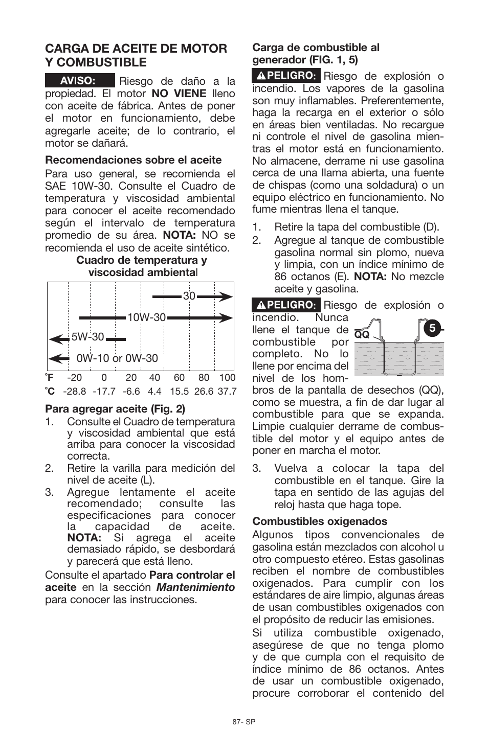 Porter-Cable PCG6500 User Manual | Page 87 / 112