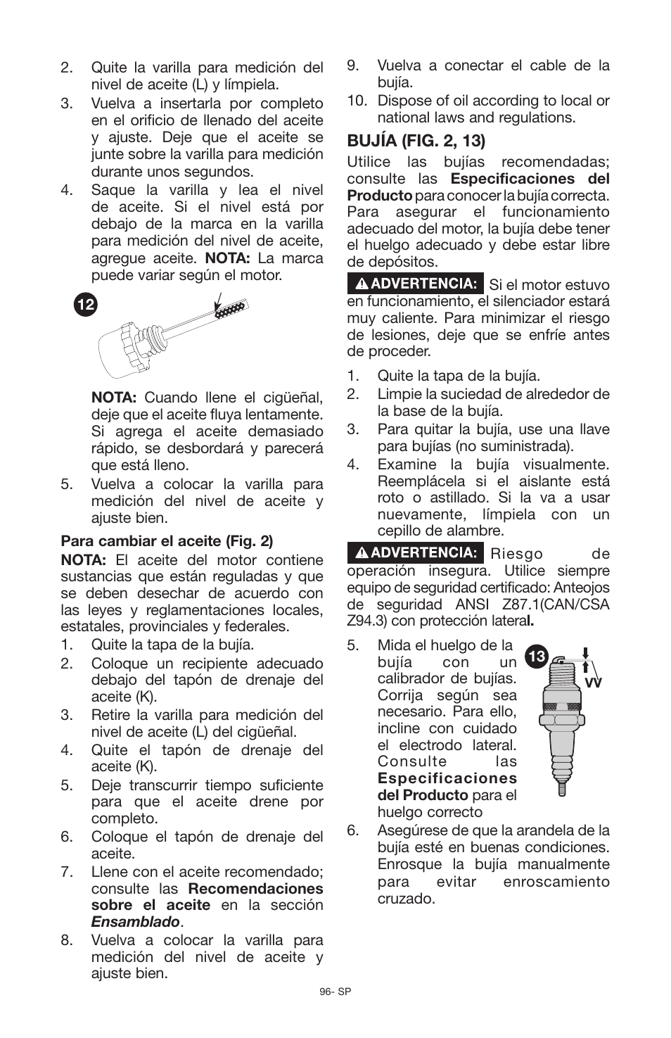 Porter-Cable PCG6500 User Manual | Page 96 / 112