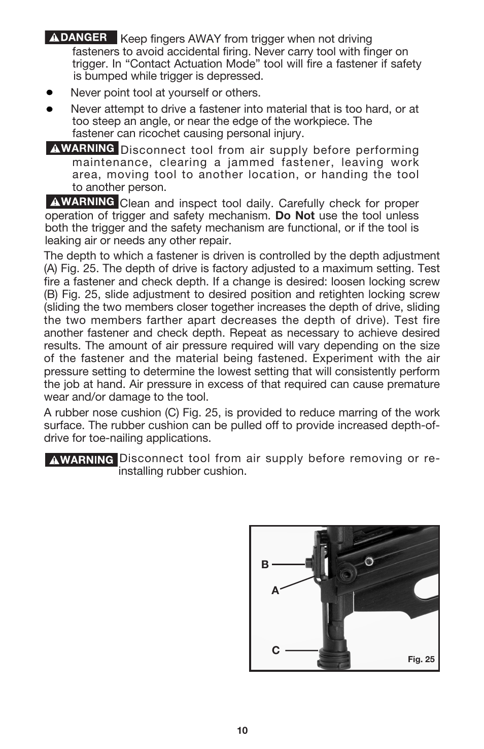 Porter-Cable FR350 User Manual | Page 10 / 15
