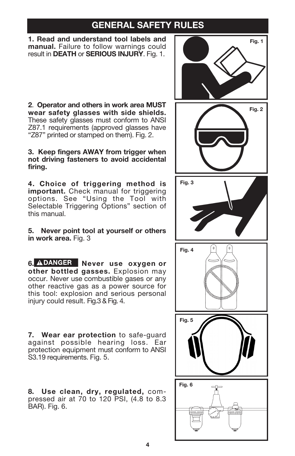 General safety rules | Porter-Cable FR350 User Manual | Page 4 / 15