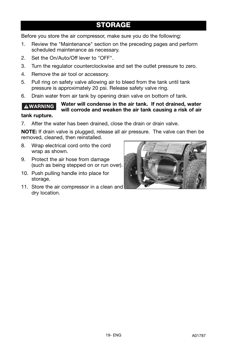 Storage | Porter-Cable JOB BOSS CFFC350B User Manual | Page 19 / 24
