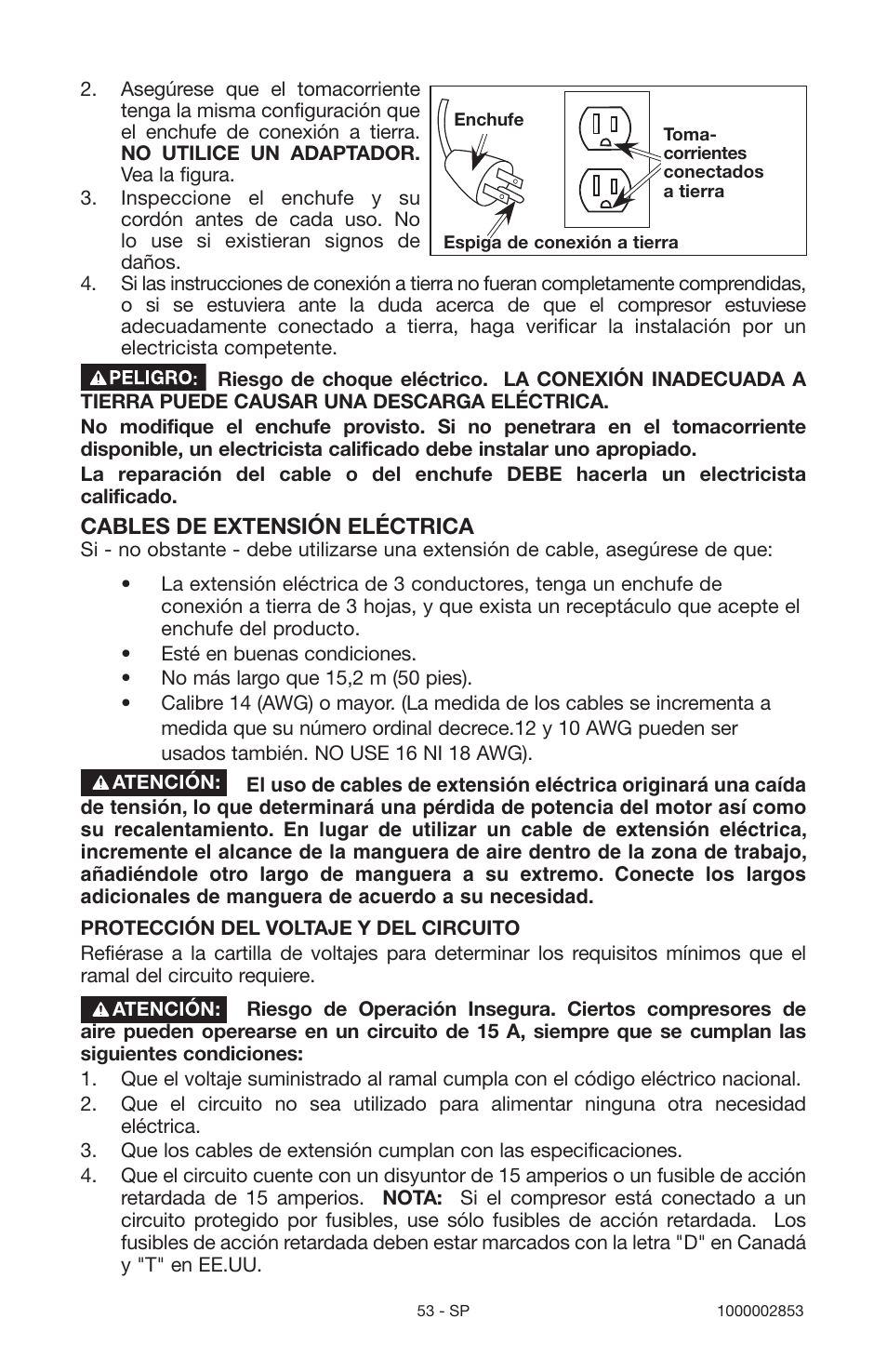 Porter-Cable 1000002853 User Manual | Page 53 / 68