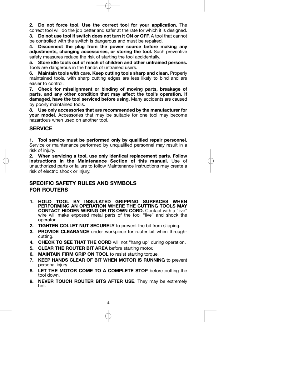Porter-Cable 100H User Manual | Page 4 / 13